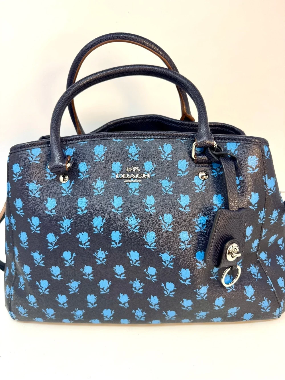 Coach Margot Carryall Satchel Bag in Badlands Floral Print - Excellent Condition